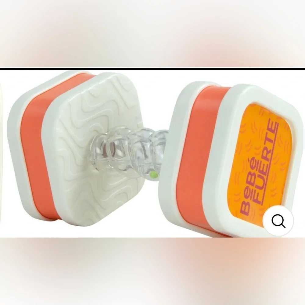 Twist & Shake Dumbbell Toy - Orange and White